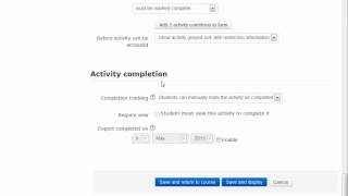 CourseSpaces: Conditional Activities/Activity Completion
