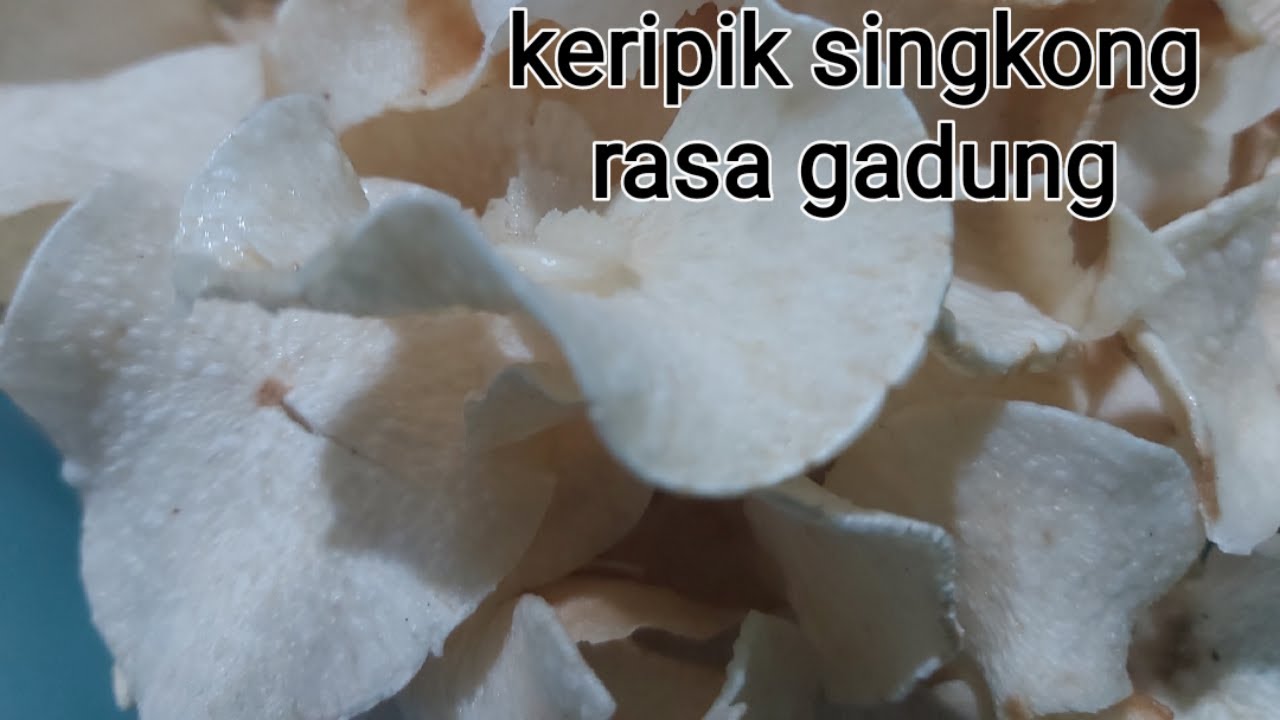 cara membuat keripik singkong rasa gadung yang super renyah ||@wj.utami