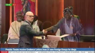 Download lagu Presido Tinubu receive Credence Letters from 21 new Foreign Envoys for Abuja