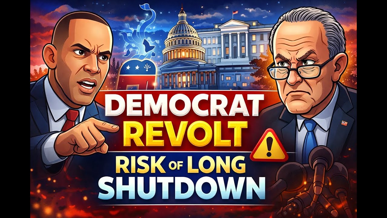 Democrats Revolt Against Schumer–White House Deal, Raising Risk of Extended Government Shutdown