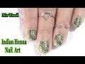 Indian hennamehandi nail art design 2018   nehascreativity