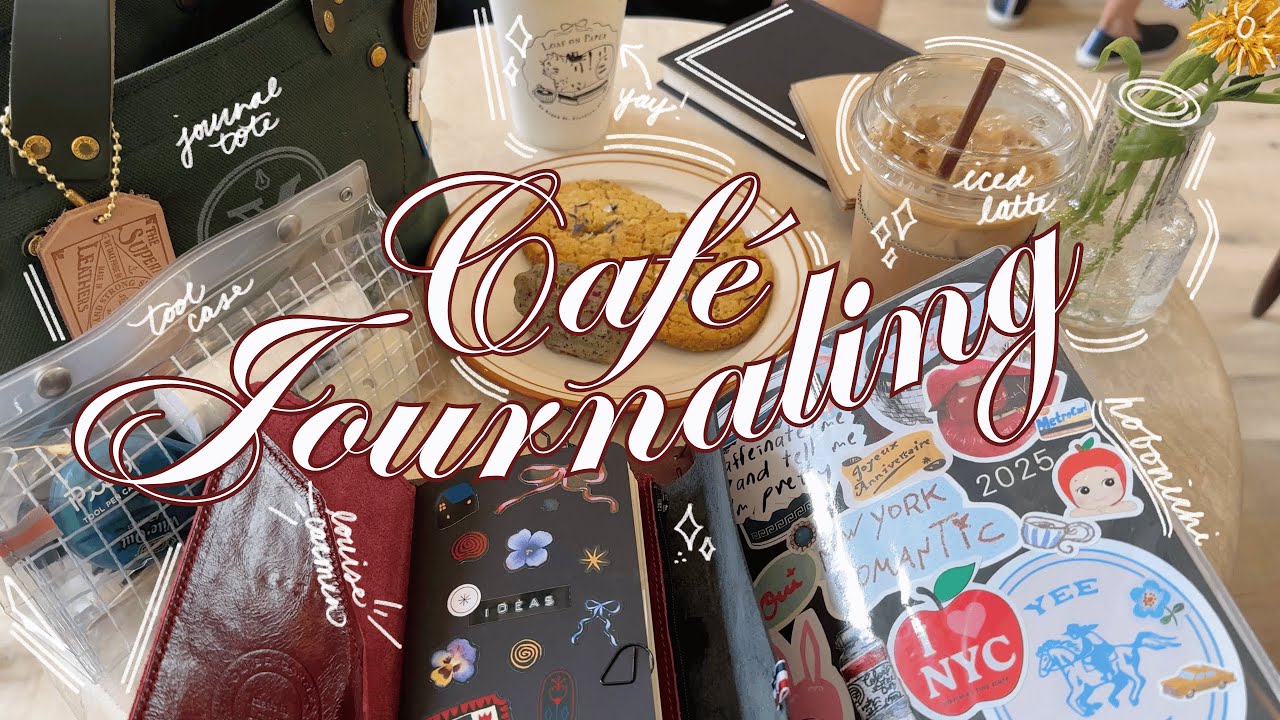 Café Journal With Me | What's in my journaling bag, grand opening of Loaf on Paper, Stationery Haul