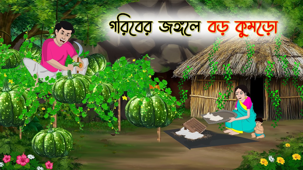 গরিবের জঙ্গলে বড় কুমড়ো | Bengali Moral Stories Cartoon | Golpo | Thakumar Jhuli | Animation