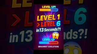 LEVEL 1 ➤ LEVEL 6 in 13 Seconds?! 😱 (Brainrot Evolution) ROBLOX