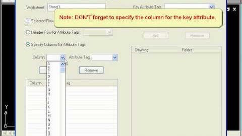 How to import AutoCAD attributes by key / unique attribute values