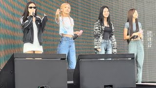 4K HDR Blackpink REALLY VIP Fancam Pit 1st Row 081223 #bornpink MetLife Encore Day 2 Soundcheck