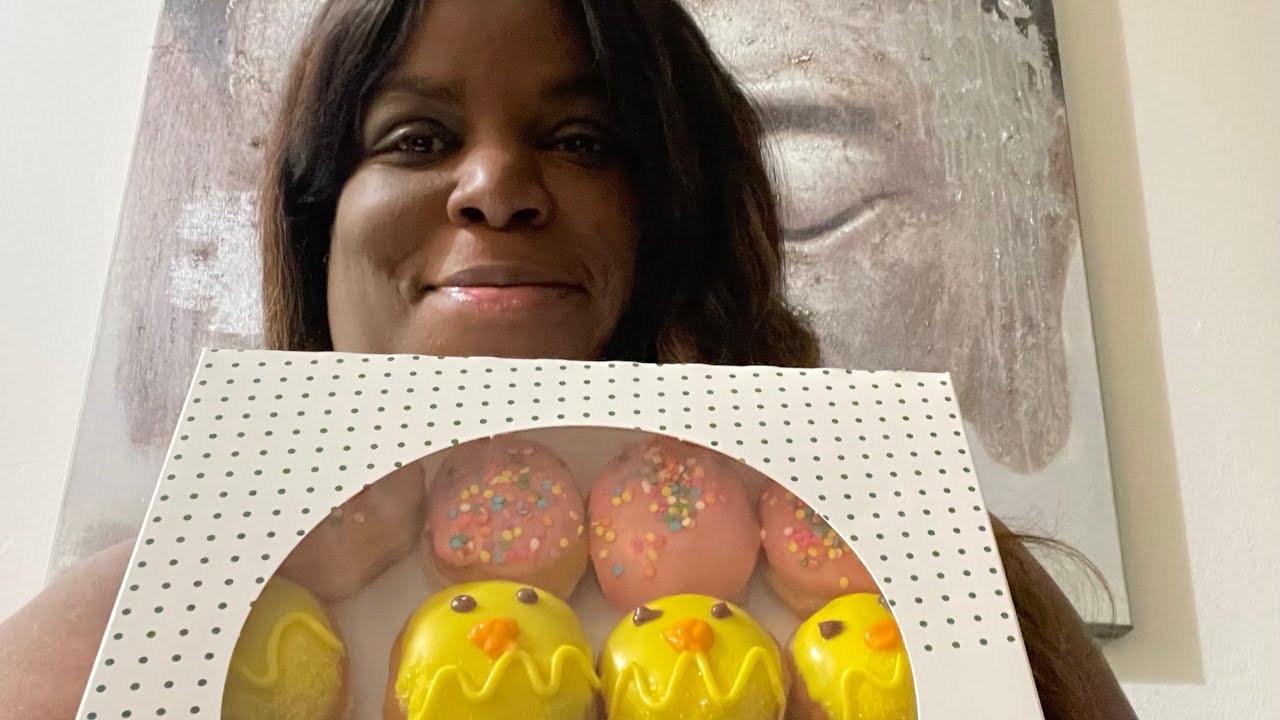 CUTIEST DOUGHNUTS EVER | KRISPY KREME MINI EGG DOUGHNUTS
