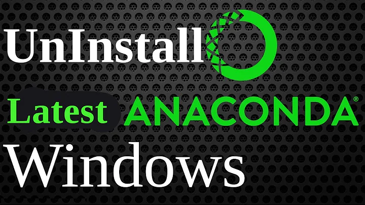 UnInstall Anaconda in Windows | UnInstall Anaconda Python, Jupyter Notebook, numpy, panda on Windows