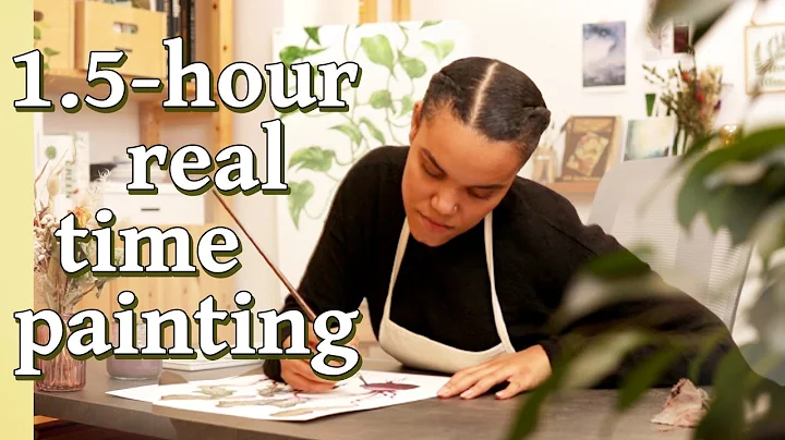 1.5-Hour Chatty Paint // Study With Me  1-Hour in ...