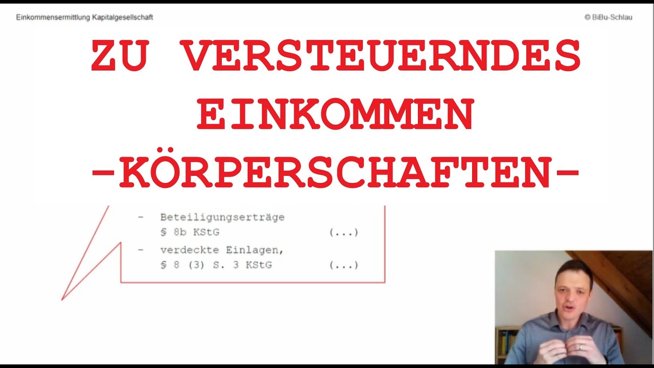 Update EINKOMMENSERMITTLUNG KÖRPERSCHAFTSTEUER