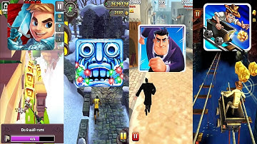 Blades of Brim Vs Temple Run 2 Frozen Shadows Vs Agent Dash Vs Rail Rush Gameplay