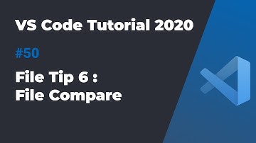 VS Code入门教程2020 #50 文件使用技巧6: 文件比较 ｜ 快速查看两个文件的不同之处