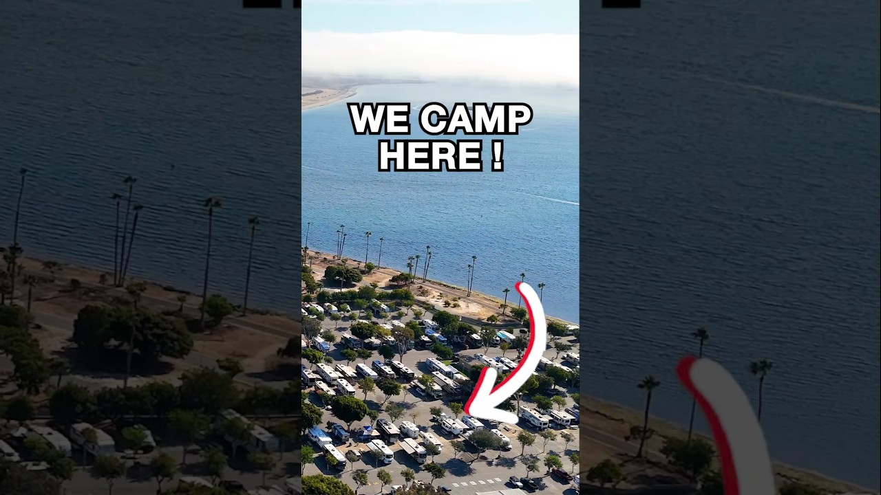 ⁣San Diego RV Camping Right on the Beach