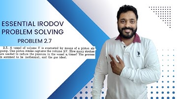 Essential Irodov Problem Solving Series | Question 2.7 | JEE / NEET | Concept Building |
