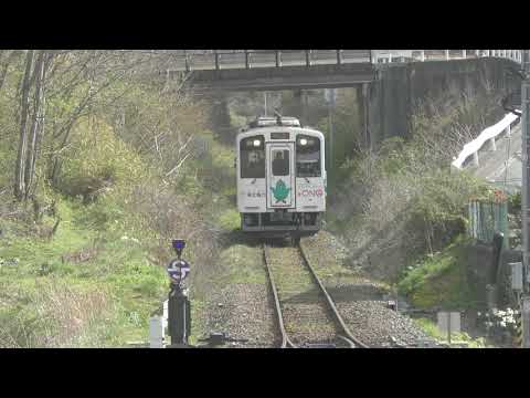 【日常記録】三陸鉄道列車交換＠岩手船越駅