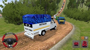 OFFROAD CHALLENGE - MAHINDRA BOLERO PICKUP BUSSID 😲🎧 Bus Game 