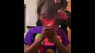 Girl Sets Her Hair On Fire 🔥😂