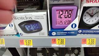 Alarm Clocks at Walmart - Dec. 2018
