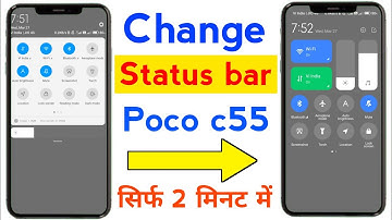 How to Change Control Center Style in poco c55 |  poco c51 me control center style change kaise kare