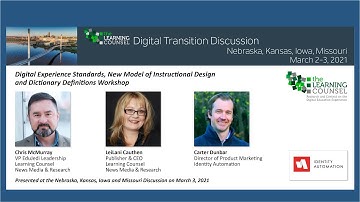Digital Experience Standards, New Model of Instructional Design Nebraska webinar
