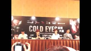 [Fancam] 130830 Cold Eyes press conference in Singapore pt 2