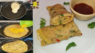 Egg Paratha With Liquid Dough In 5 mins/No Rolling & Kneading/Wheat Flour Liquid Dough Egg Paratha