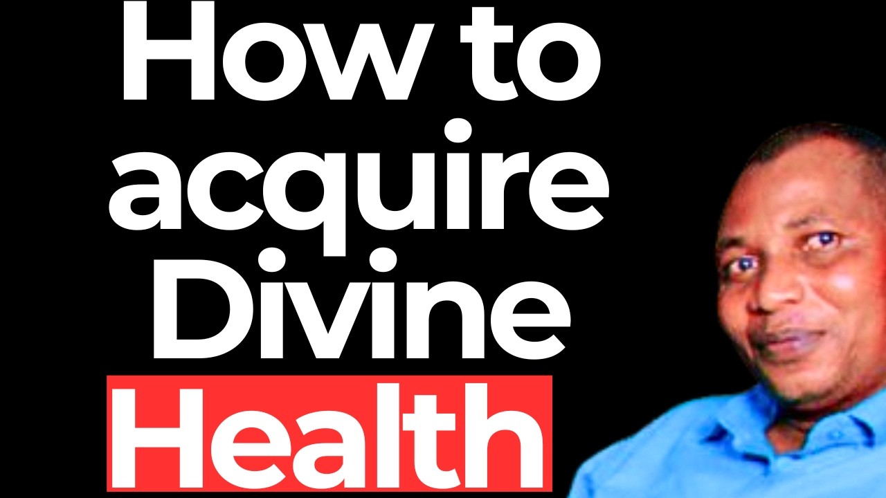 How to acquire Divine Health : Albert Wanjohi