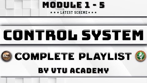CONTROL SYSTEM 4TH Sem