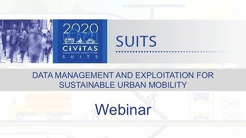 Data management and exploitation for sustainable urban mobility