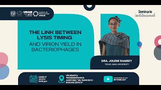 Dra Jolene Ramsey - The link between lysis timing and virion yield in bacteriophages
