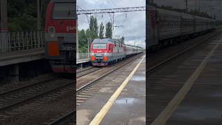 ЭП1М-458 с поездом Тамбов - Новороссийск пролетает платформу Орлово #эп1м #поезда #shorts ЭП1М-458 с поездом Тамбов - Новороссийск пролетает платформу Орлово #эп1м #поезда #shorts