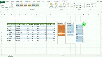 Microsoft excel 2013 - Slicer Urdu/hindi