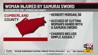 Troopers: Cumberland County man charged after samurai sword attack