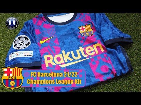 Nike FC Barcelona 2021/22 Kun Agüero لیگ قهرمانان لیگ قهرمانان جعبه گشایی پیراهن + امتحان کنید! #FCB #FCB Barcelona