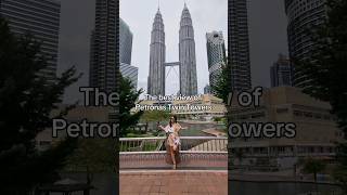 The BEST View of the Twin Towers in Kuala Lumpur, KLCC Park #shortvideo #travelvlog