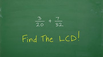 How to Find The LCD (Lowest Common Denominator) The EASY WAY