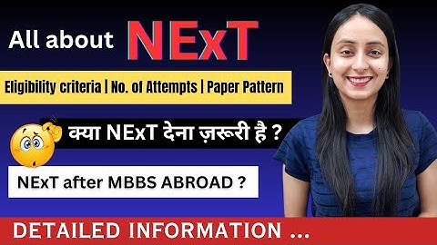 NMC Update | NExT Exam for MBBS 2024 Batch | Detailed Guidelines #neet2024 #neet2025 #neet