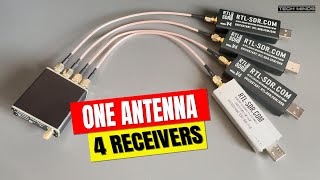 ONE ANTENNA  FOUR RECEIVERS RF ACTIVE DISTRIBUTION