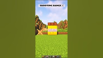 Minecraft Shooting Range #shorts #shortvideo