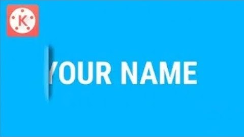 Make a Cut Out Text Effect in KineMaster