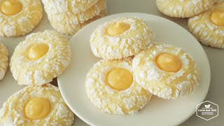 상큼함 폭발! 새콤하고 달콤한 레몬 커드 쿠키 만들기 : Soft Lemon Curd Cookies Recipe | Cooking tree