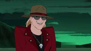 Axl Rose On Scooby Doo And Guess Who, Feb 25 2021.