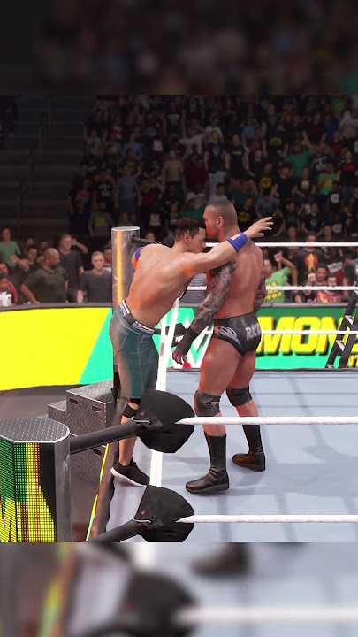 John Cena vs Randy Orton🔥 Fire Tables CARNAGE! Extreme Match Turns Insane!🔥#wwe #epicfinish #wwe2k25