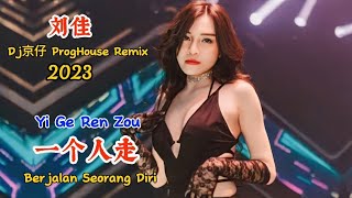 刘佳 - 一个人走 - (Dj京仔 ProgHouse Remix 2023) - Yi Ge Ren Zou - Berjalan Seorang Diri #dj抖音版2023
