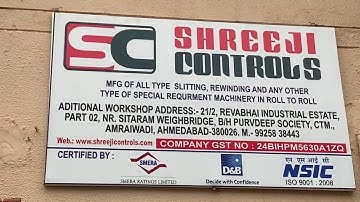 manufacturer of slitting and rewinding machine in ahmedabad . SHREEJI CONTROLS . 9033286966