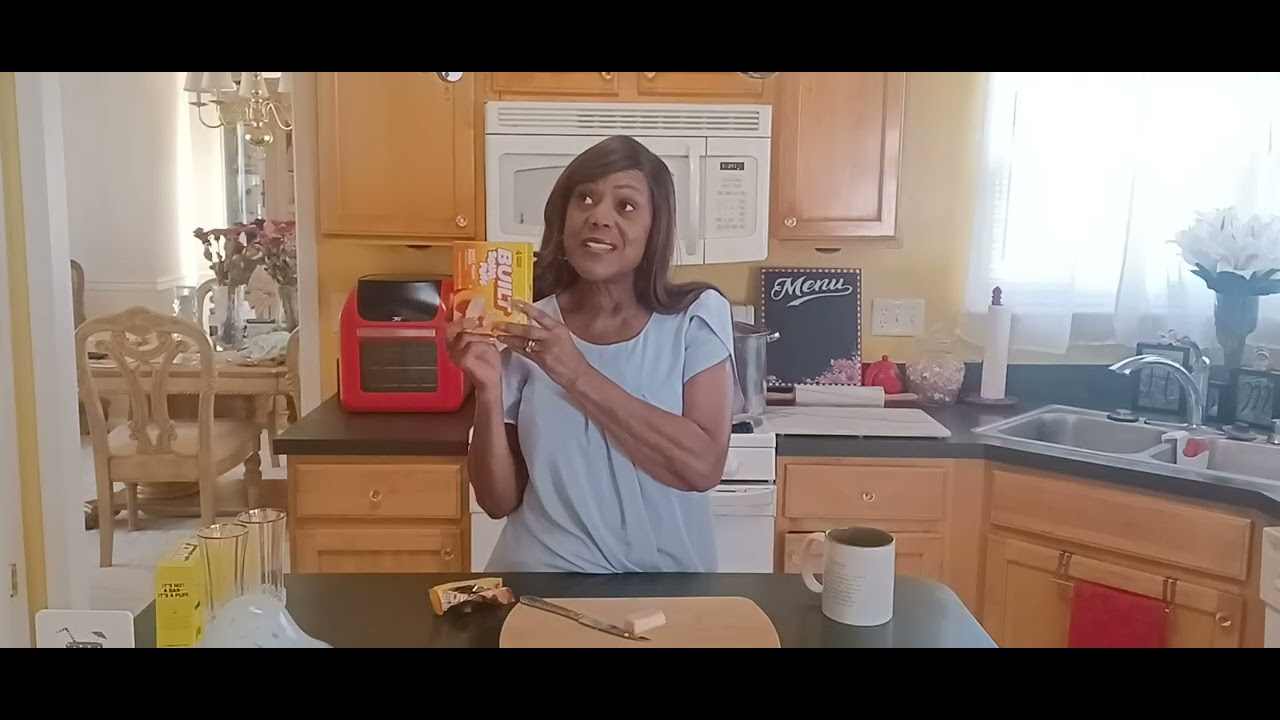 GLP1-Snack Test: Built Sour Puff  Sweet Peach Punch Protein Bar Review. 