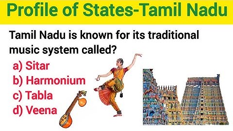 Tamil Nadu GK Questions and Answers|State Profile of Tamilnadu|General Knowledge