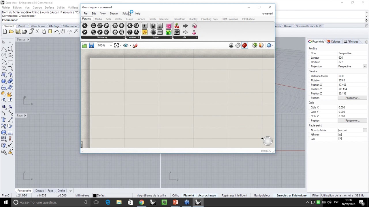 Grasshopper pour Rhino Windows - Débutant - YouTube