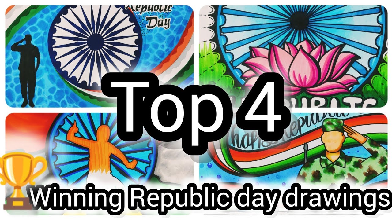 Republic Day Drawing / How to Draw Republic Day Poster Easy Step By ...