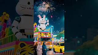 The Most Viral Tiger Parade Of Takbir Keliling takbiran idulfitri tiger fyp brainrot